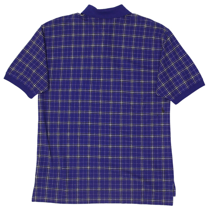 Vintage Tommy Hilfiger Plaid 100% Cotton Polo T-Shirt