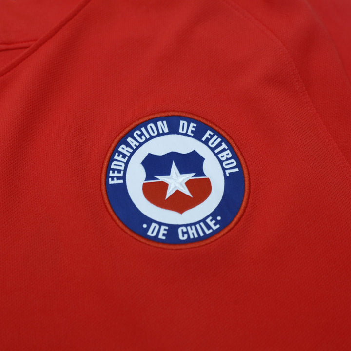Mens Chile 2016-17 Home Football Jersey Nike Red Copa America Size L