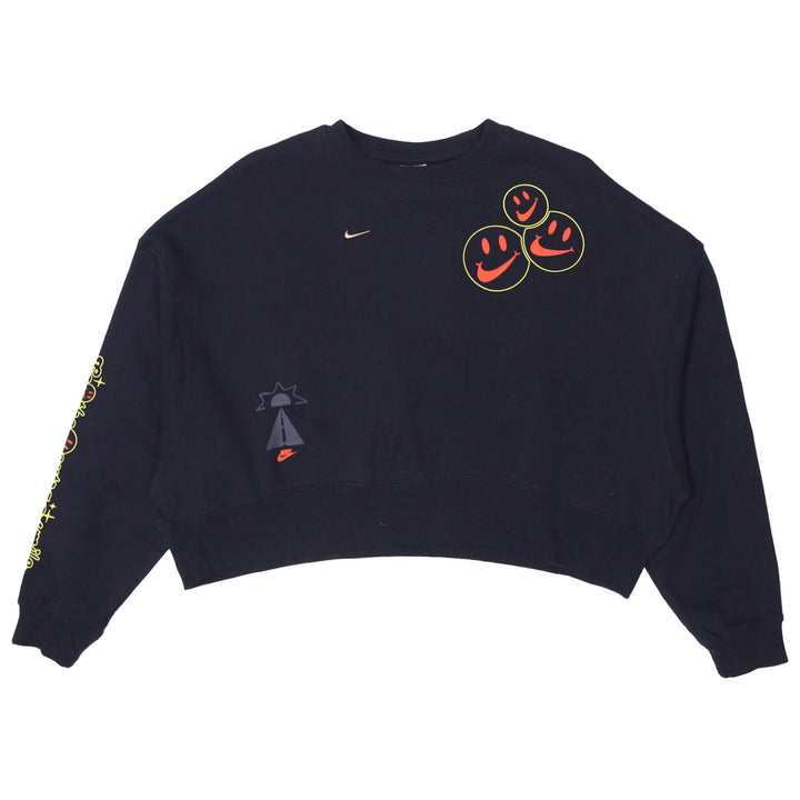 Ladies Nike Go the Extra Smile Boxy Cropped Sweatshirt