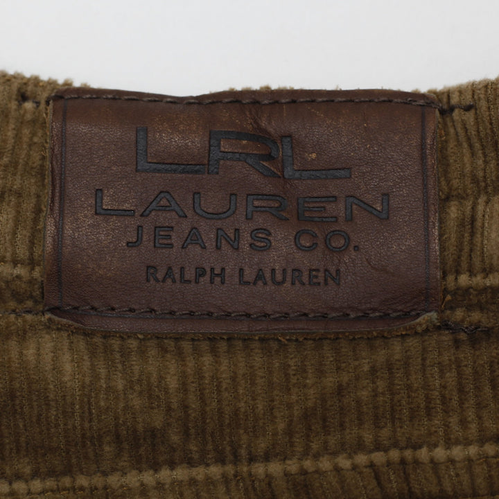 Ladies Ralph Lauren Corduroy Trousers Brown LRL Stylish Retro