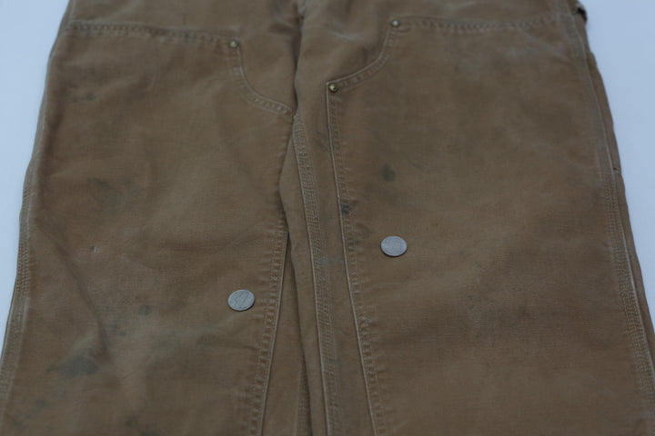Mens B01 BRN Loose Original Fit Double Knee Carhartt Pants