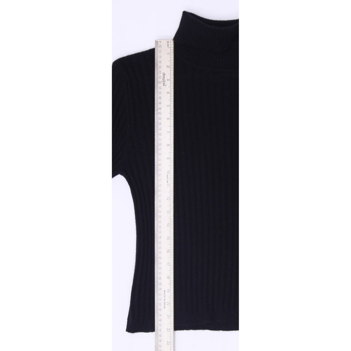 Ladies Avvenire 100% Cashmere Ribbed Turtleneck Sweater Size L