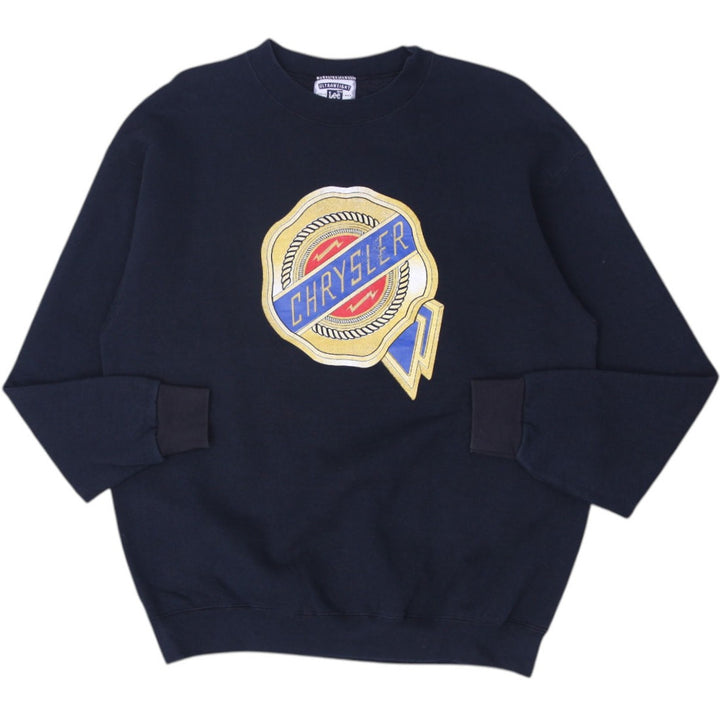 Vintage Lee Ultraweight Chrysler Logo Sweatshirt Black Made In USA L | Migration_Sweatshirts | Fashion Rerun