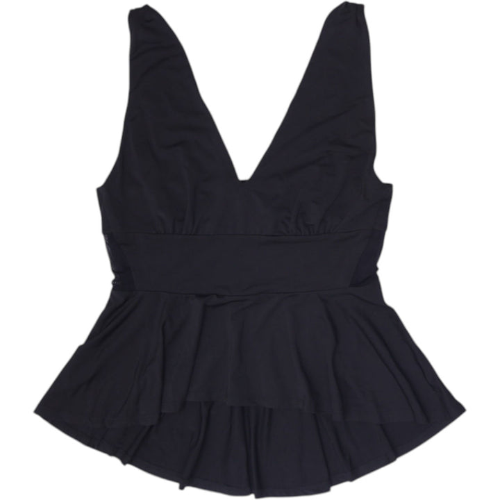 Y2K Ladies Bebe V-Neck Peplum Tankini Swim Top