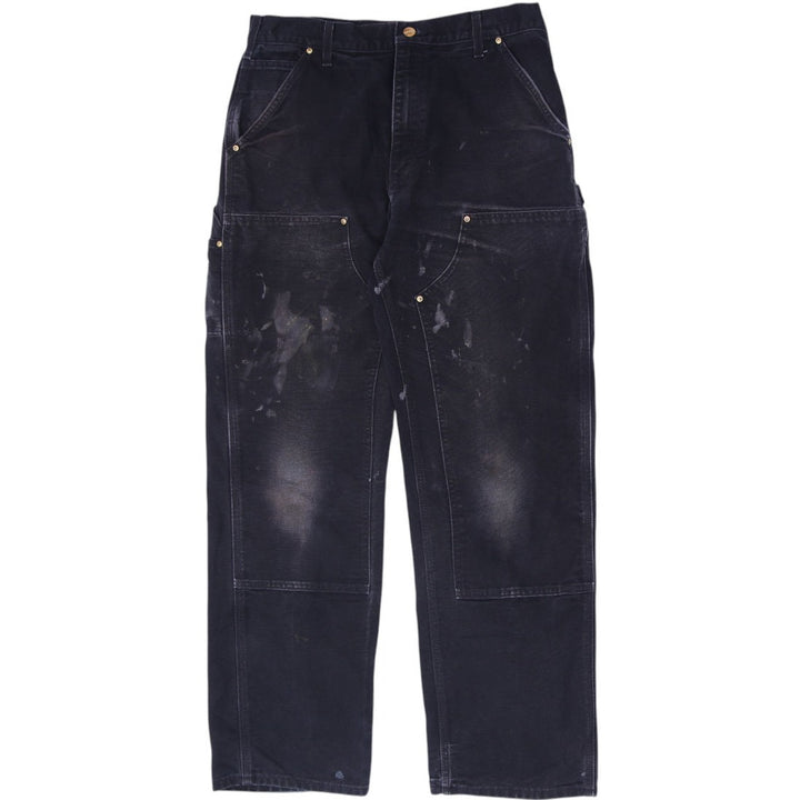 Vintage Carhartt B01-BLK Loose Original Fit Double Knee Made In USA Pants