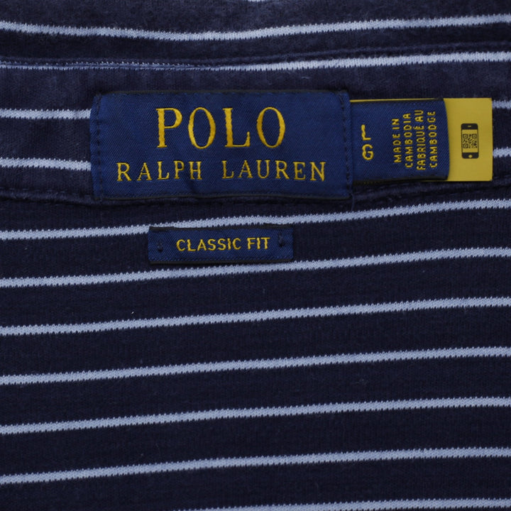 Mens Polo Ralph Lauren Classic Fit Striped Polo T-Shirt Size L