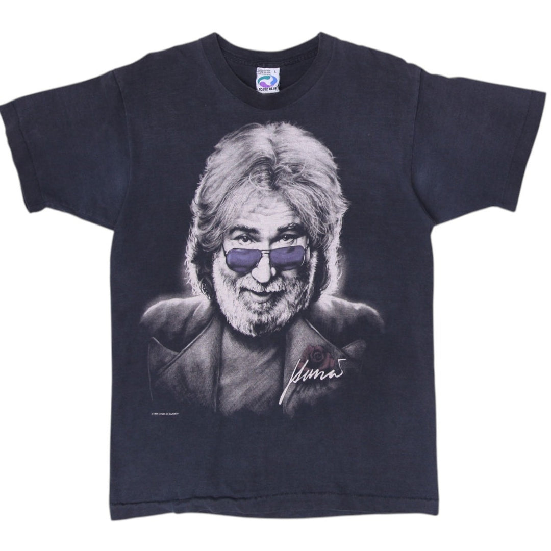 Vintage 1995 Liquid Blue Jerry Garcia Grateful Dead Band T-Shirt Size L | Migration_T-Shirts | Fashion Rerun