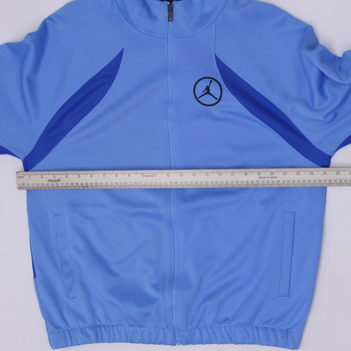 Mens Air Jordan Track Jacket Light Blue Full Zip Size L