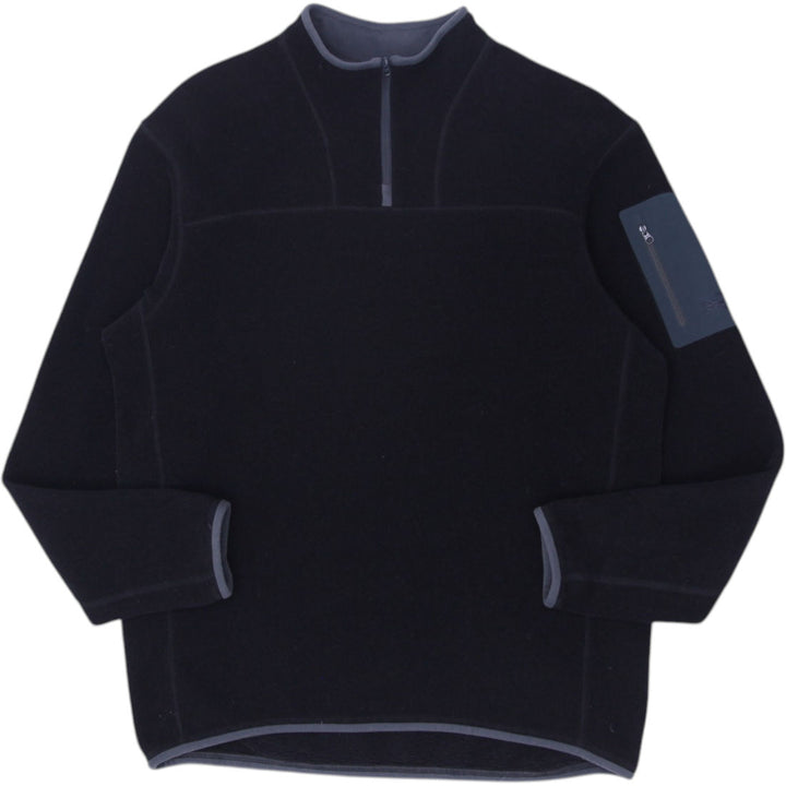Mens Arc'teryx Delta Fleece Black 1/4 Zip Lightweight Outdoor Winter | Migration_Jackets | Fashion Rerun