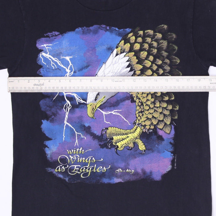 Vintage 90s Living Epistles "With Wings as Eagles" Graphic T-Shirt Size M