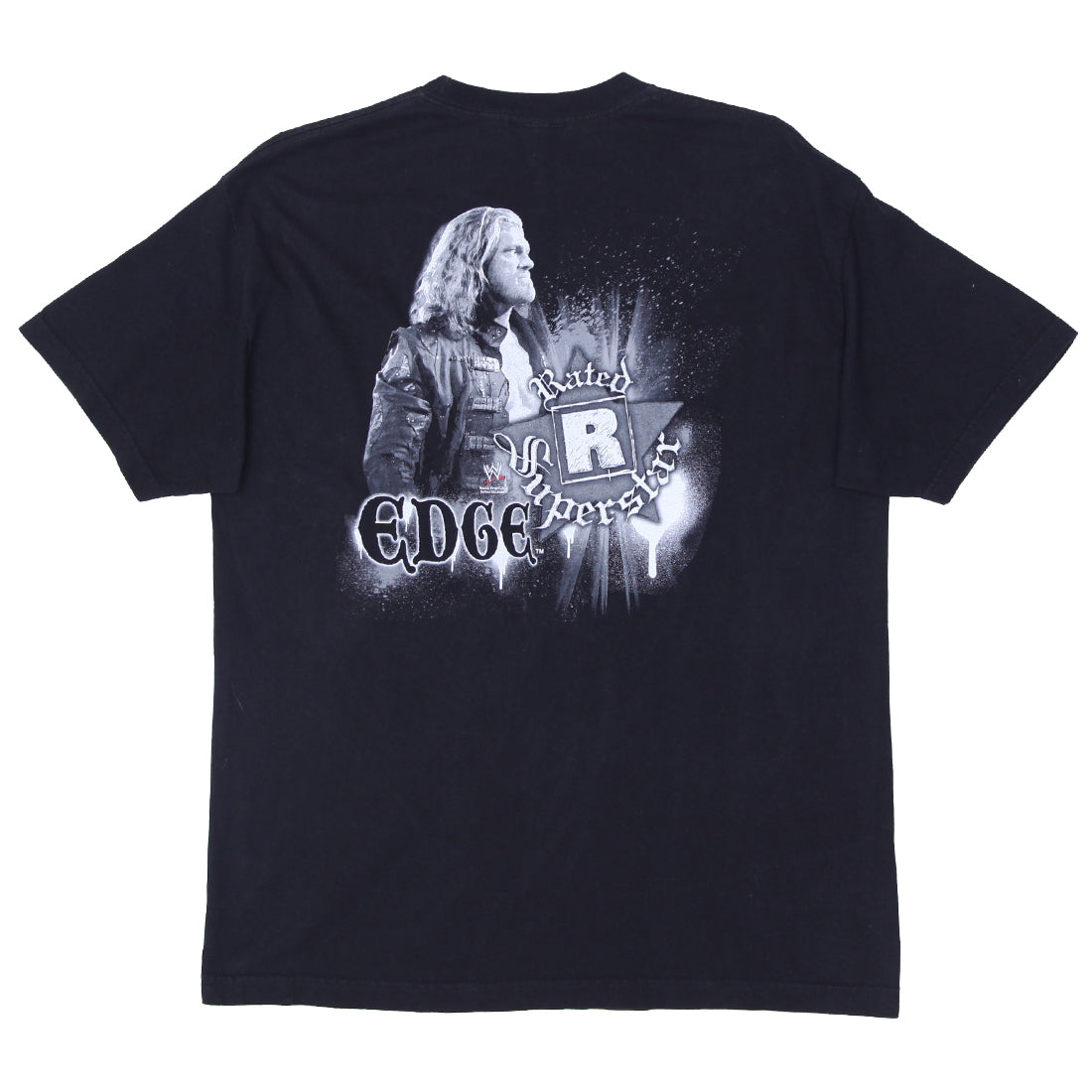 Shop 2002 Vintage Edge Rated R Superstar WWE T-Shirt Black XL