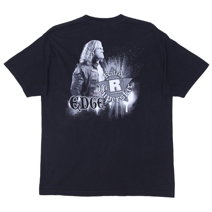 2002 Vintage Edge Rated R Superstar WWE T-Shirt Black XL - Fashion Rerun Vintage Migration_T-Shirt