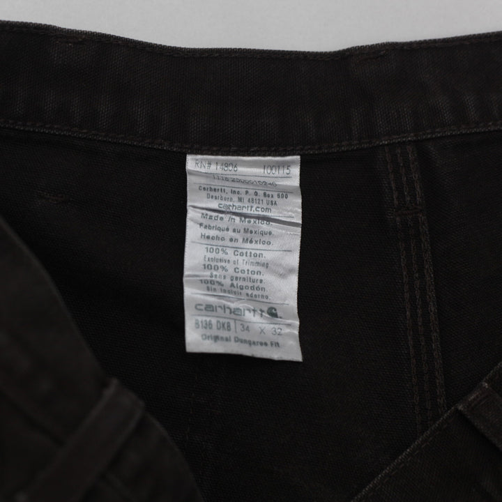 Mens Carhartt B136 DKB Original Dungaree Fit Double Knee Carpenter Pants - Fashion Rerun Vintage Migration_Pants