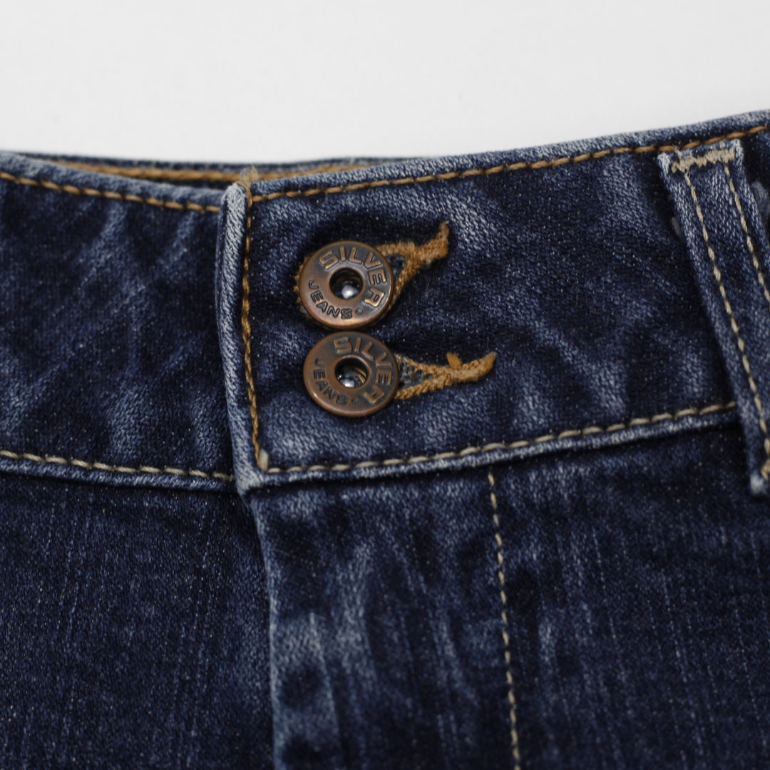 Y2K Silver Jeans Low Rise Flare Jeans