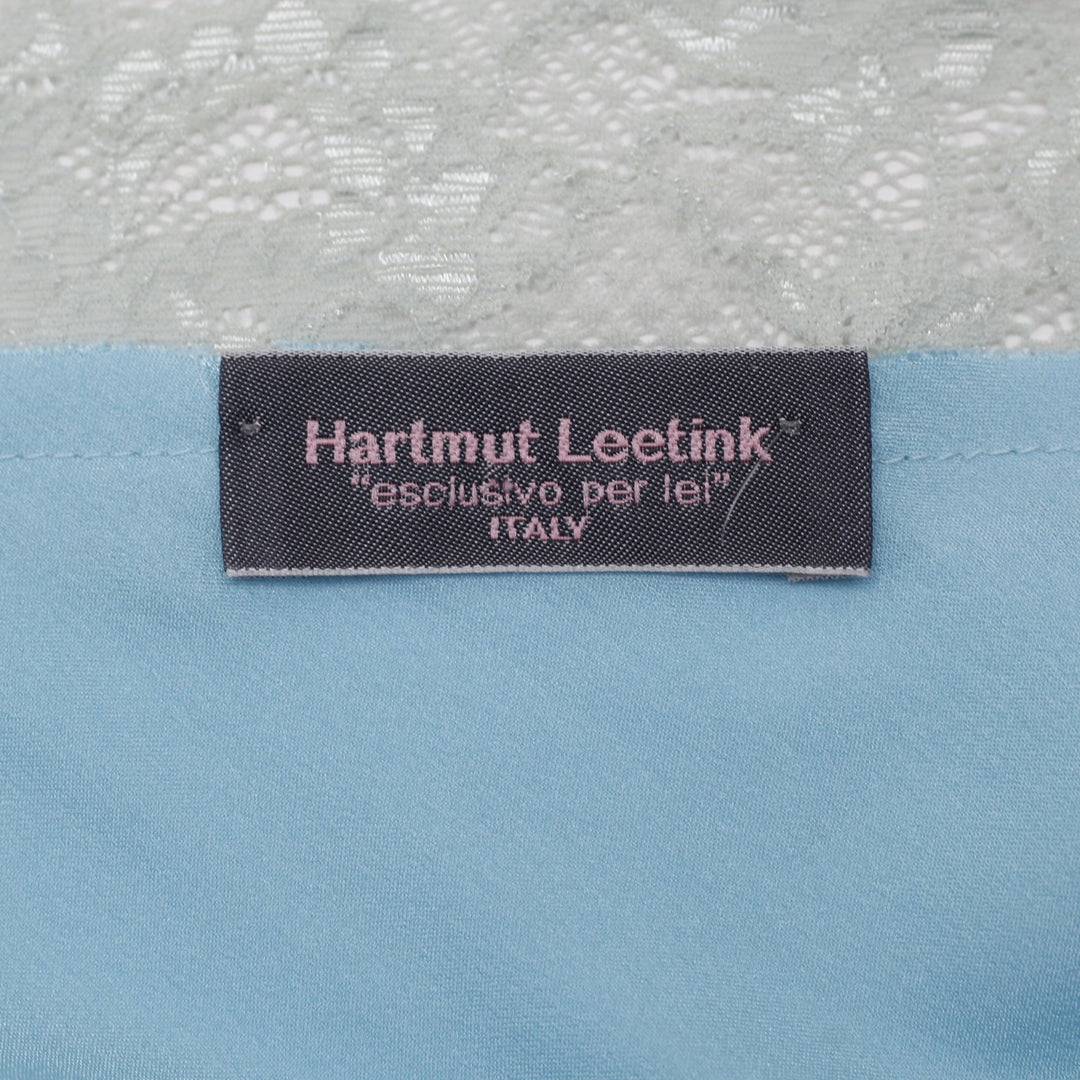 Y2K Ladies Hartmut Leetink "Esclusivo Per Lei" Satin & Lace Cami Top