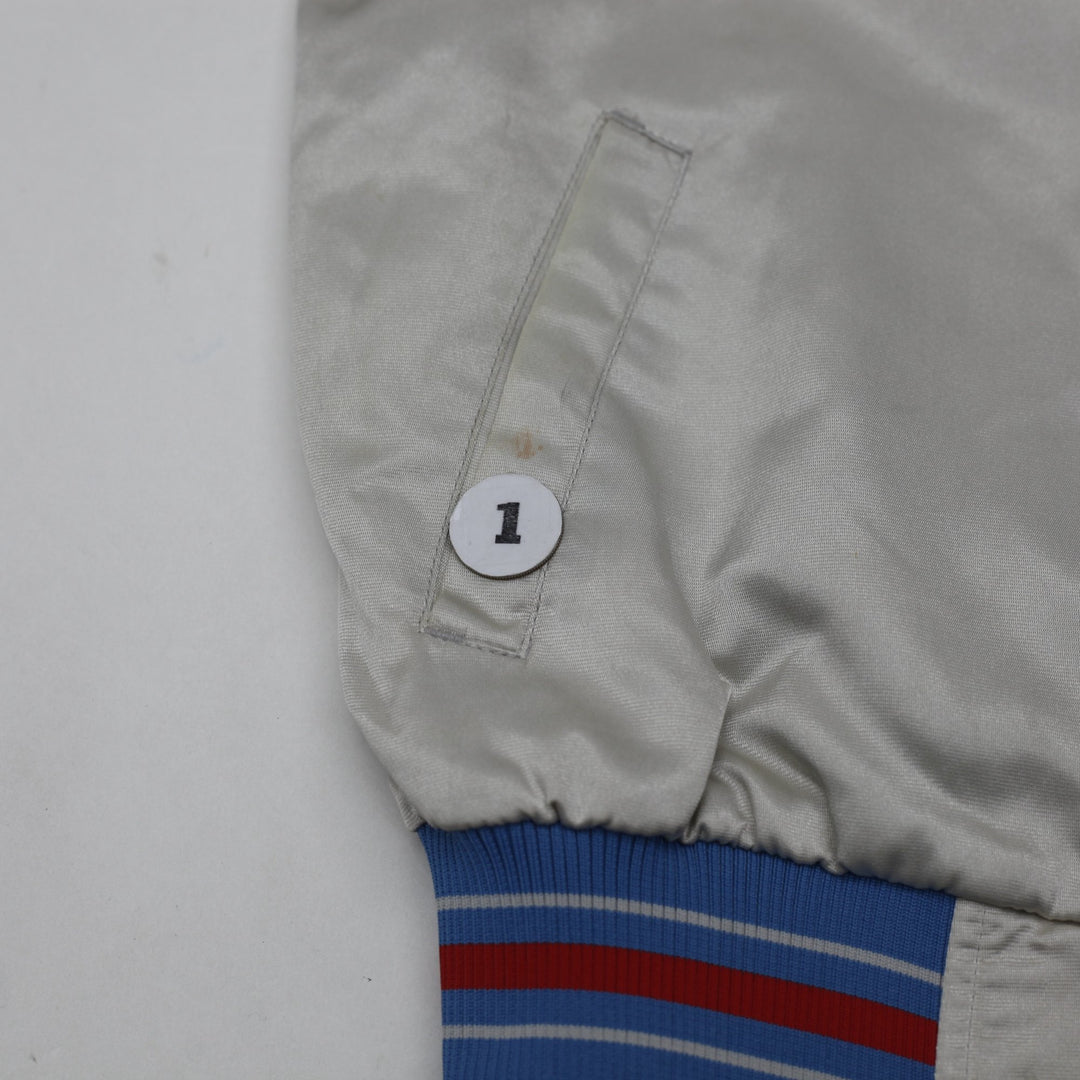 Vintage Ladies Texas Rangers Satin Varsity Snap Button Jacket