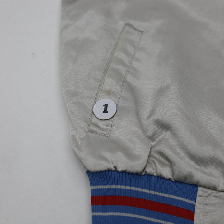 Vintage Ladies Texas Rangers Satin Varsity Snap Button Jacket