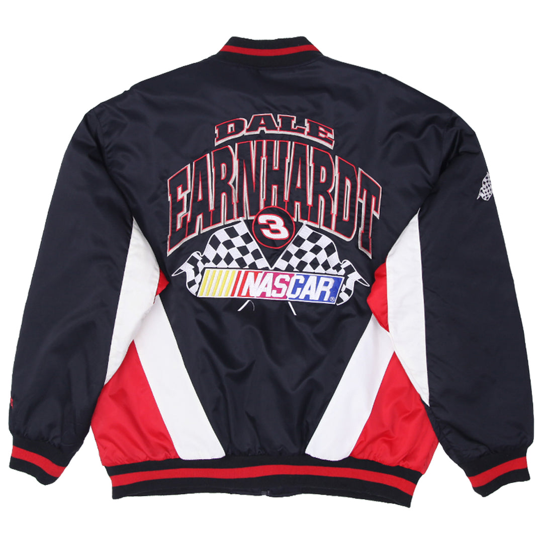 Mens Nutmeg Dale Earnhardt 3 Nascar Full Zip Quilted Lined Jacket - Fashion Rerun Vintage Migration_Jacket