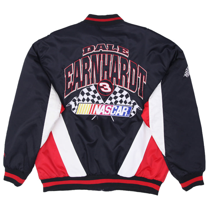 Mens Nutmeg Dale Earnhardt 3 Nascar Full Zip Quilted Lined Jacket - Fashion Rerun Vintage Migration_Jacket