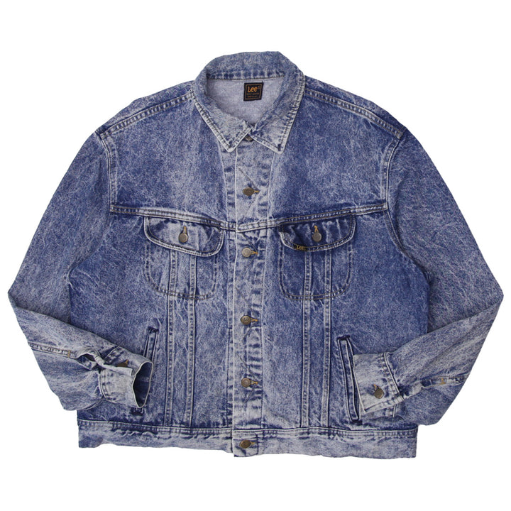 Vintage Lee Riders PATD-153438 Acid Wash Denim Jacket