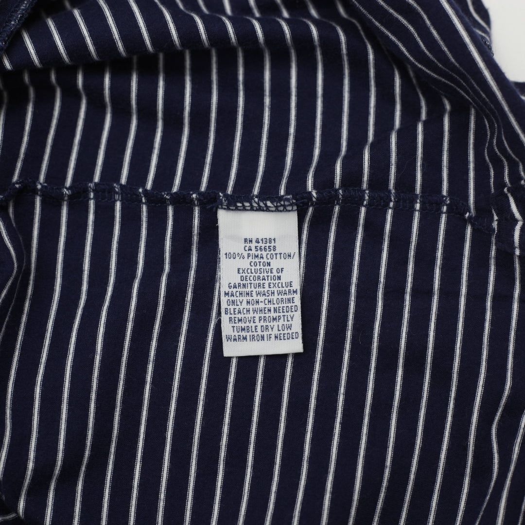 Mens Polo Ralph Lauren Pinstripe Cotton Polo Shirt Size M