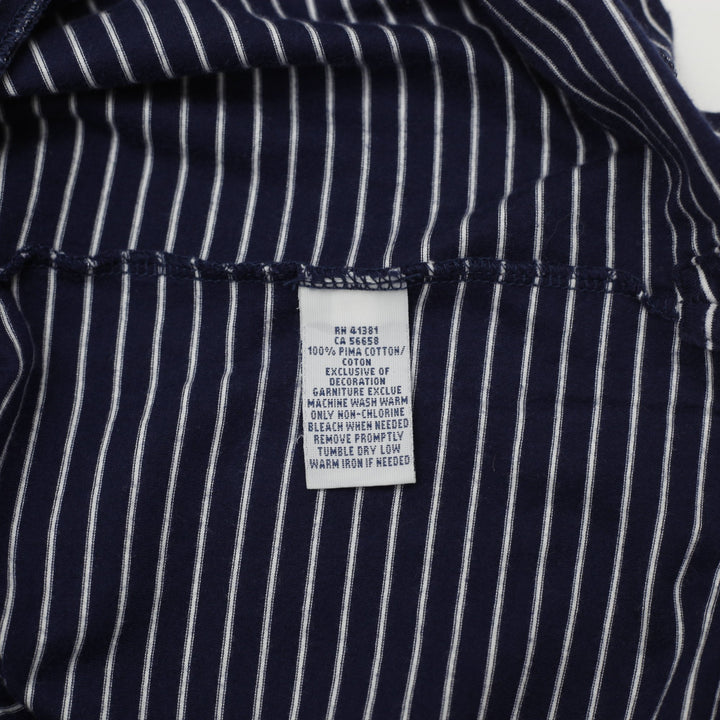 Mens Polo Ralph Lauren Pinstripe Cotton Polo Shirt Size M