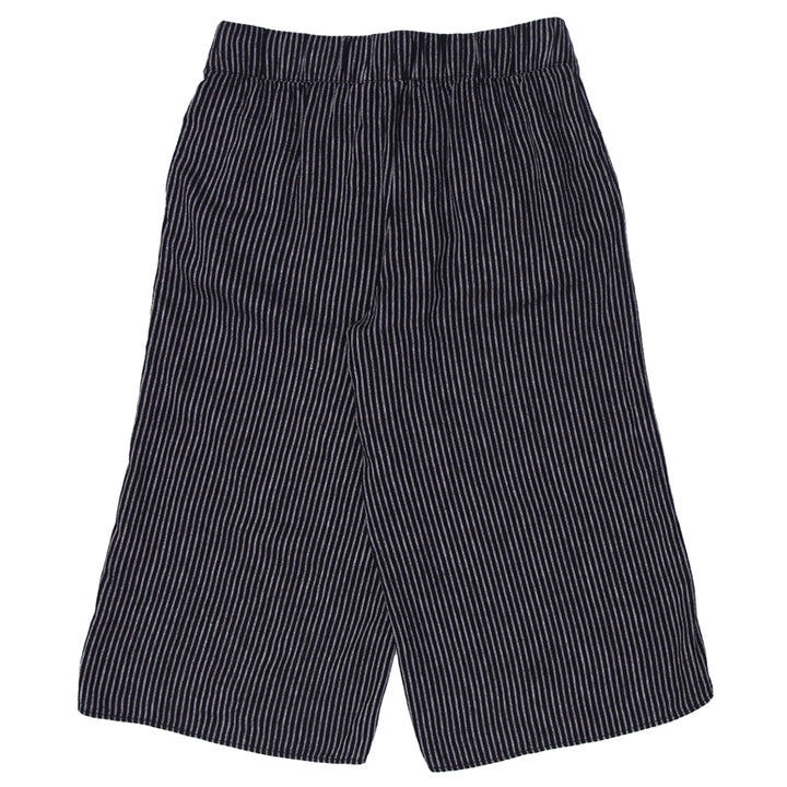 Ladies Gap Striped Belted Cropped Wide Pants