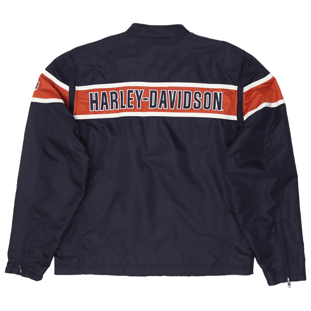 Mens Harley Davidson Motorcycle Zip Up Jacket