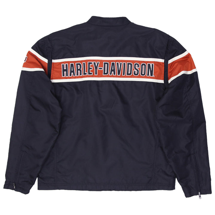 Mens Harley Davidson Motorcycle Zip Up Jacket