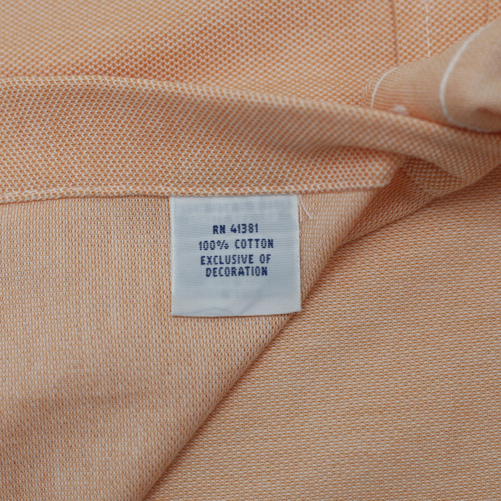 Mens Ralph Lauren Peach Pink 100% Cotton Oxford Button Down Shirt Size L