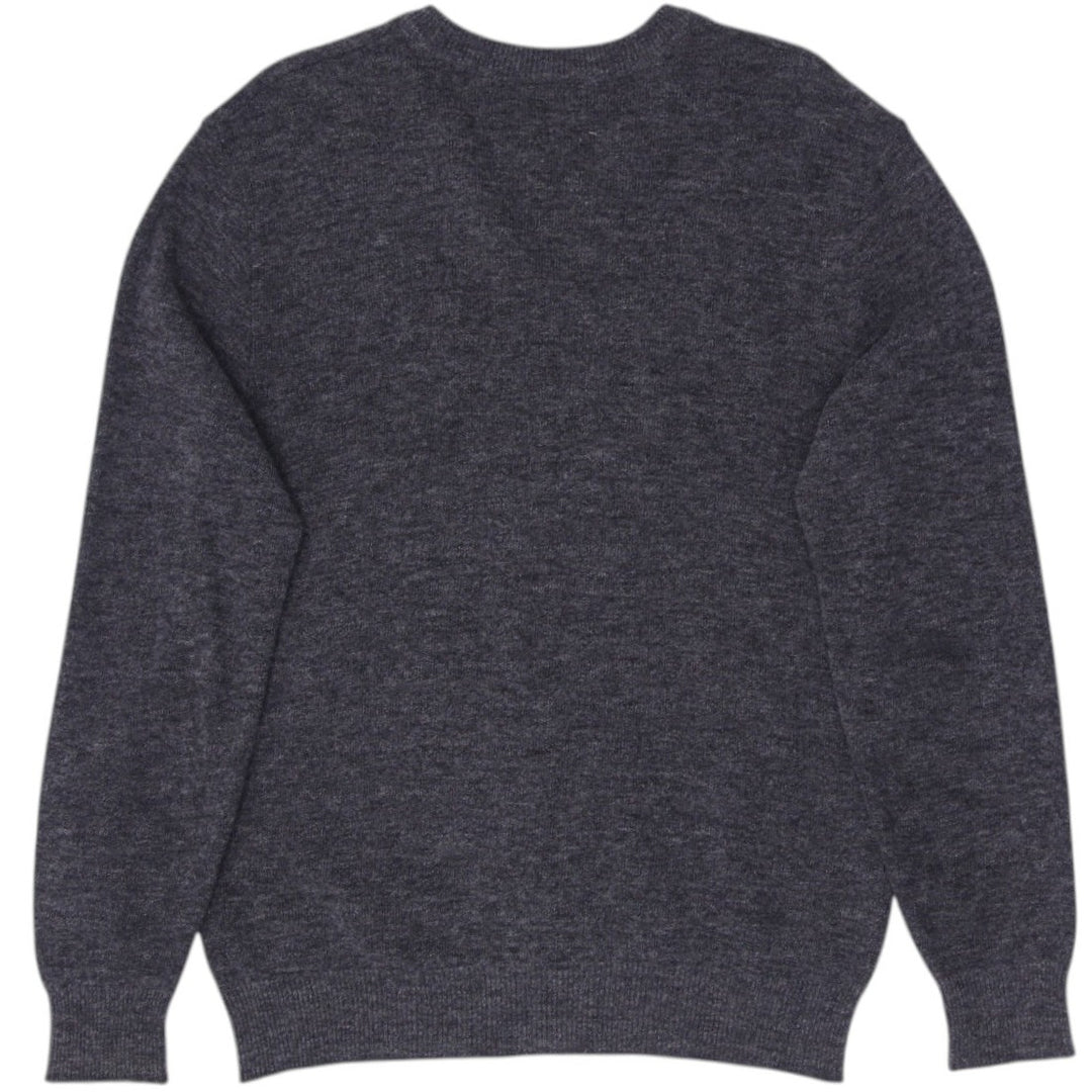 Vintage Mens Lacoste Chemise Sweater Gray V-Neck Wool Blend Size 5 | Migration_Jumper & Knitwear - Side View | Fashion Rerun