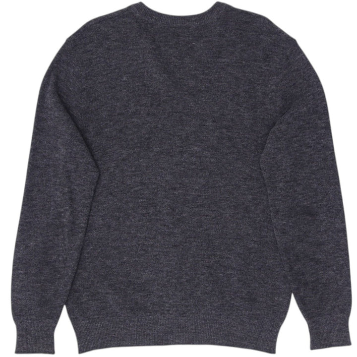 Vintage Mens Lacoste Chemise Sweater Gray V-Neck Wool Blend Size 5 | Migration_Jumper & Knitwear - Side View | Fashion Rerun