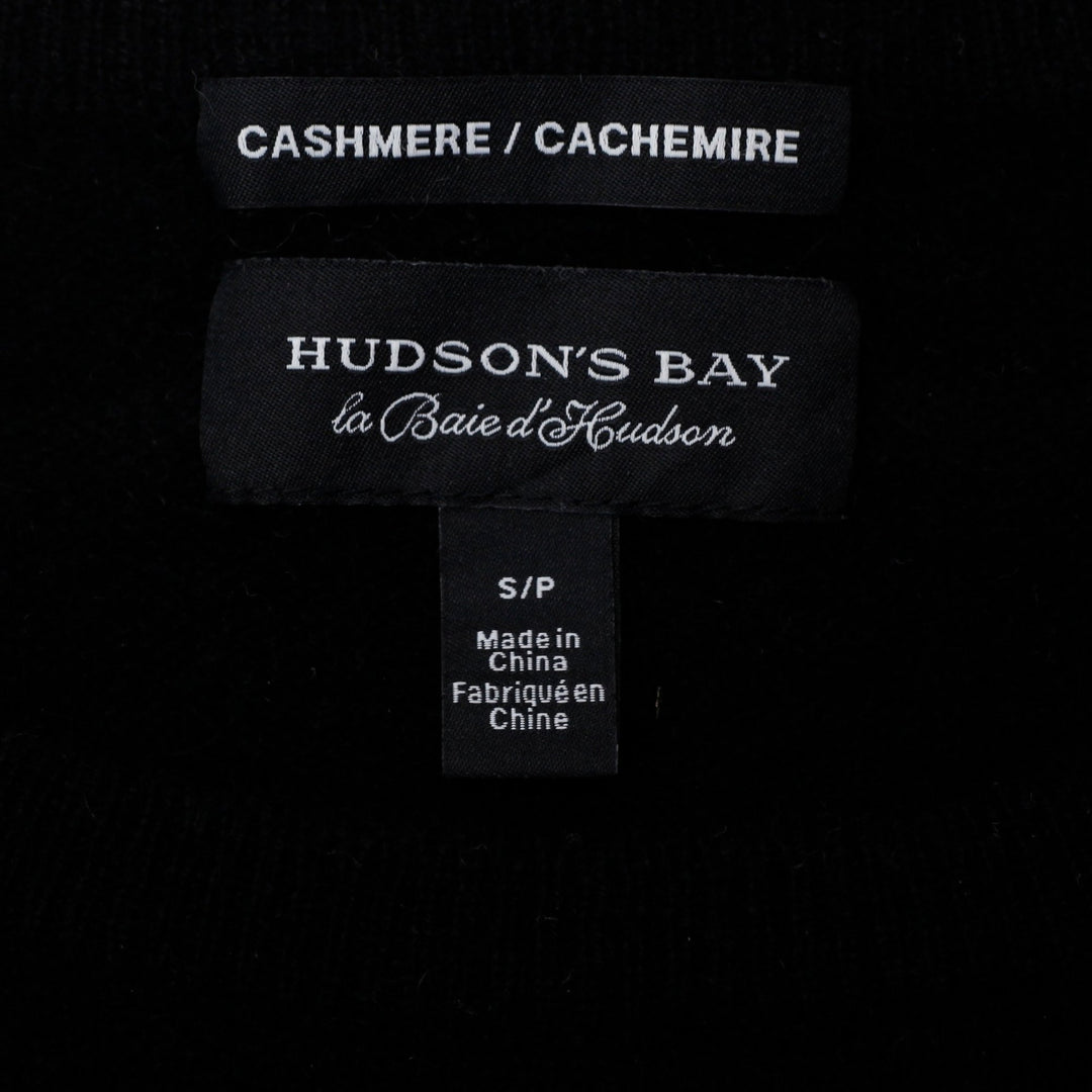 Ladies Hudsons Bay 100% Cashmere Black Sweater