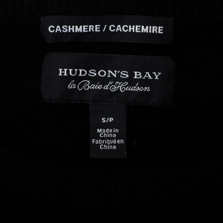 Ladies Hudsons Bay 100% Cashmere Black Sweater