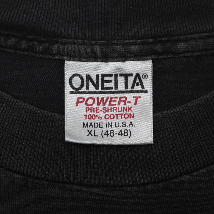 Vintage 90s Oneita Power-T Wolf Graphic T-Shirt Made in USA Size XL