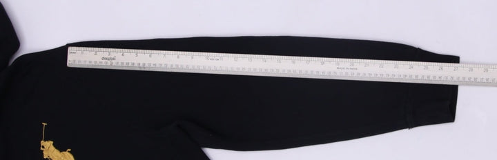 Mens Polo Ralph Lauren Hoodie Black Full Zip Embroidered Logo Size XXL