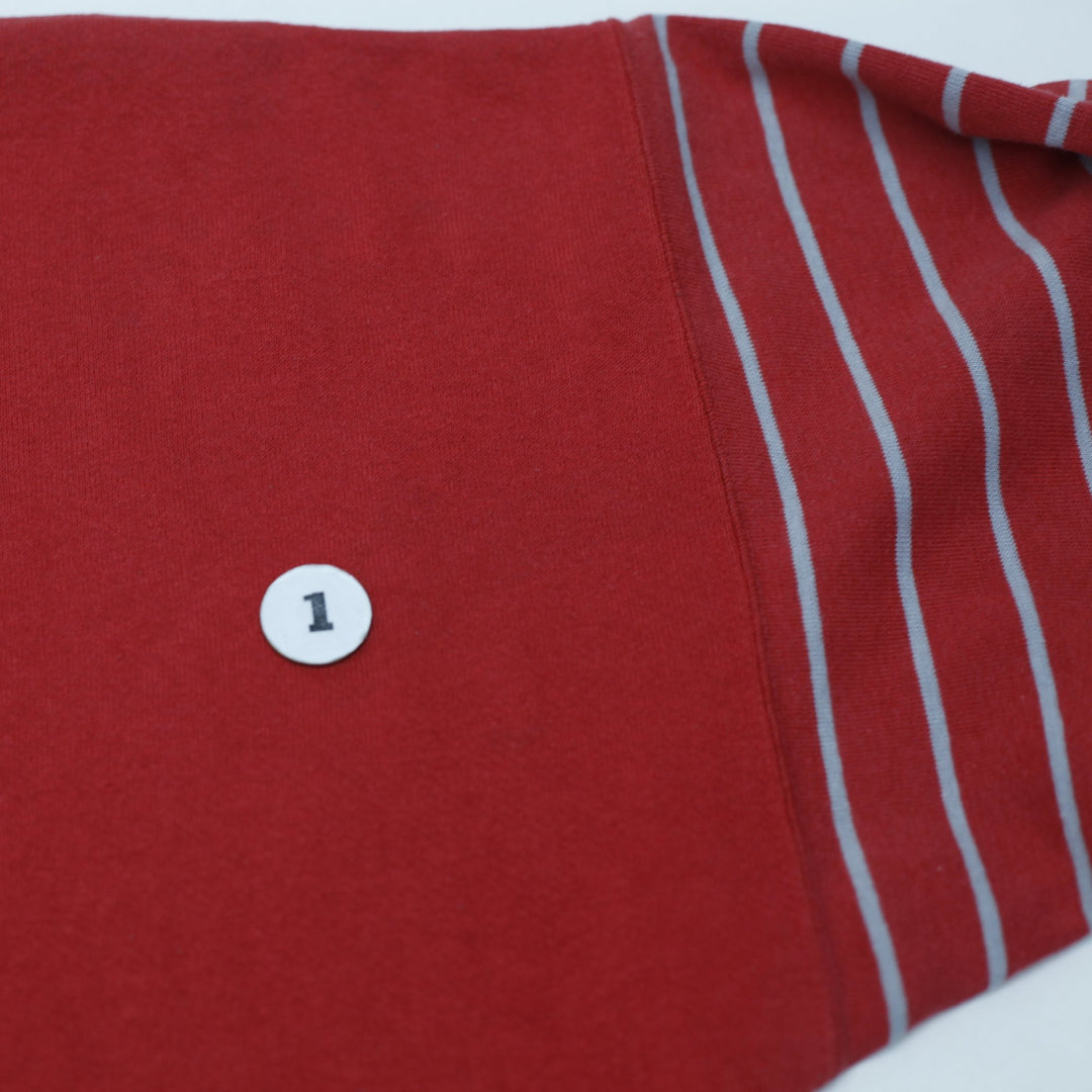 Vintage Nutmeg 1990s Red NFL San Francisco 49ers Crewneck Sweatshirt Made In USA M