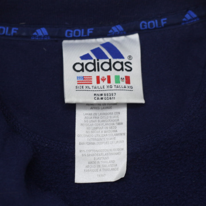 Vintage Adidas Golf Embroidered Quarter Zip Sweatshirt - Fashion Rerun Vintage Migration_Sweaters