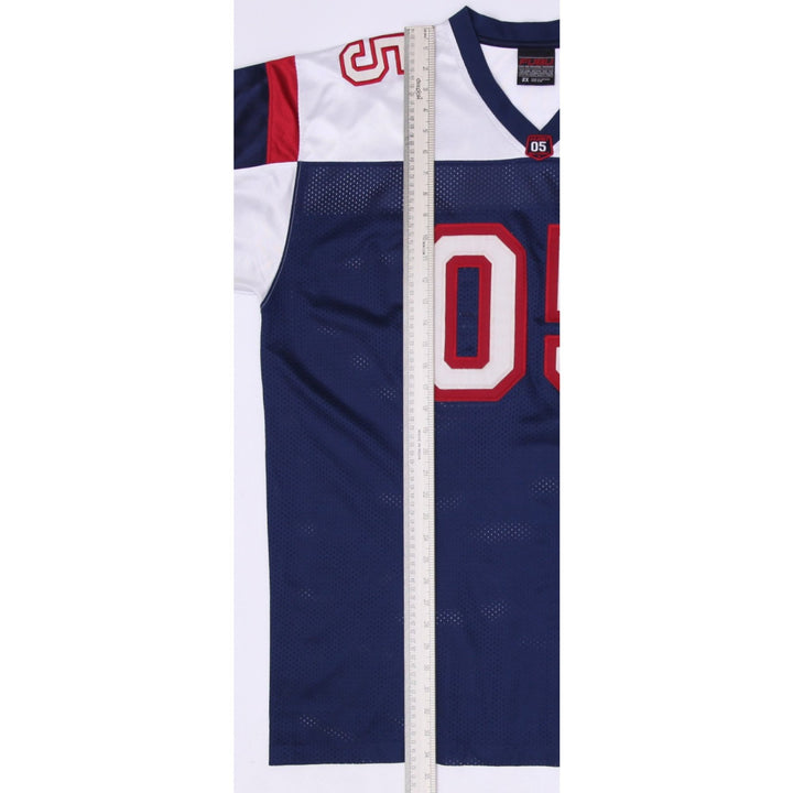 Vintage Mens FUBU Mesh Jersey Navy White 05 Embroidered Size 2X