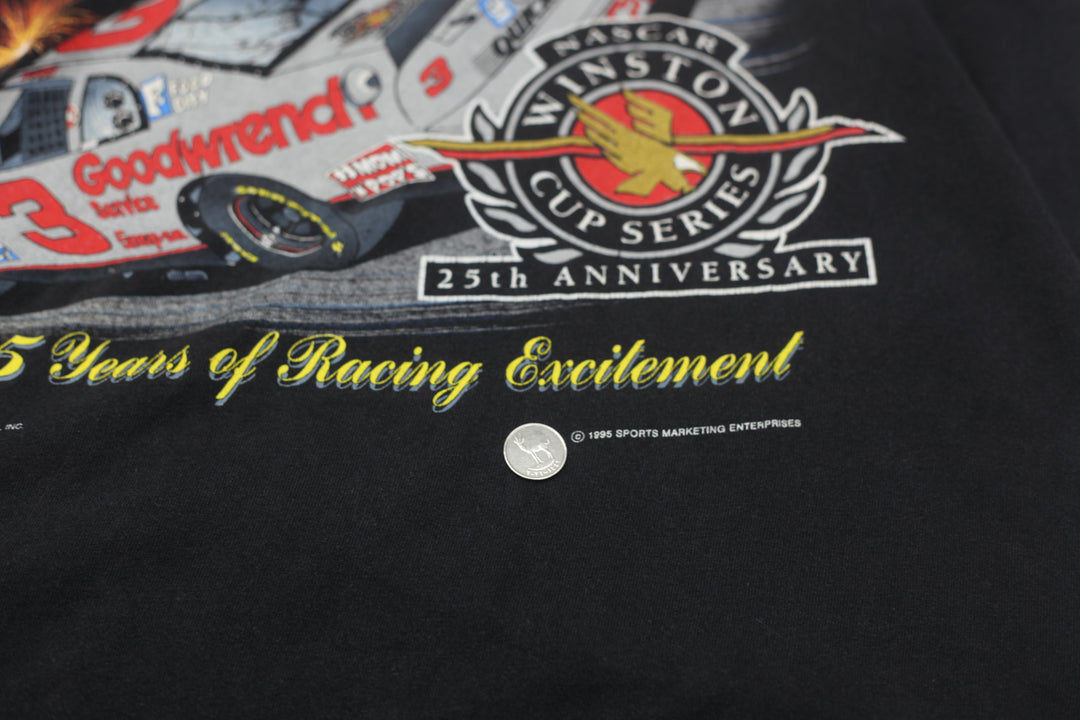 1995 Vintage Nascar Winston Cup Series 25th Anniversary T-Shirt Single Stitch XL - Fashion Rerun Vintage Migration_T-Shirt