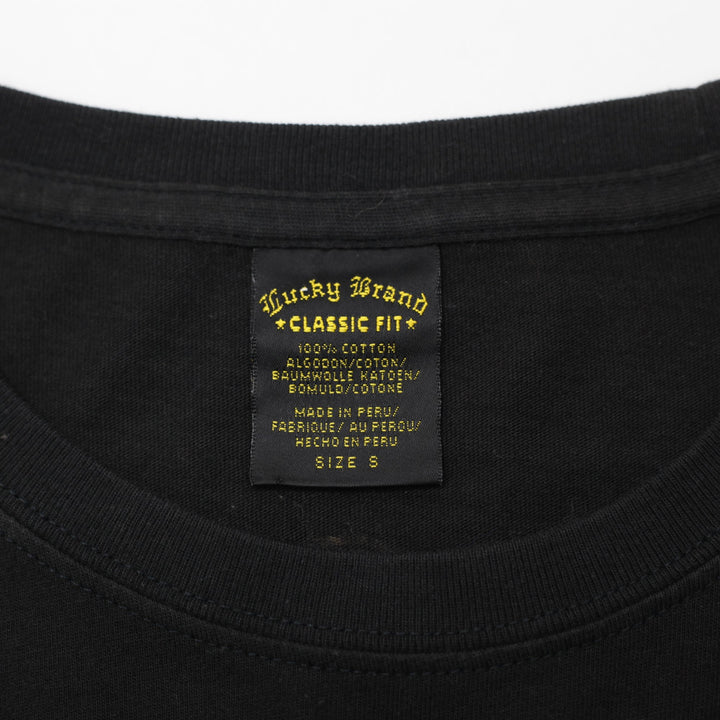 Y2K Mens Lucky Brand Chopper Motorcycle T-Shirt Size S