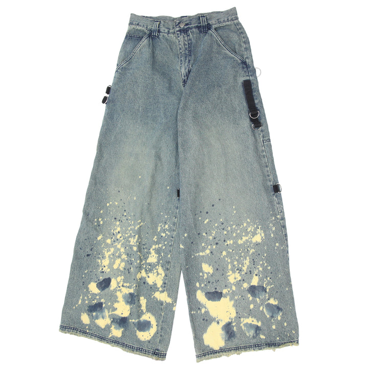 Y2K Grunge Distressed Wide Leg Jeans