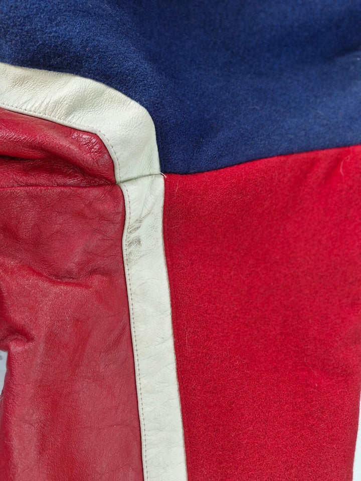 Vintage Polaris Worldwide Varsity Leather Sleeves Varsity Jacket - Fashion Rerun Vintage Migration_Jacket
