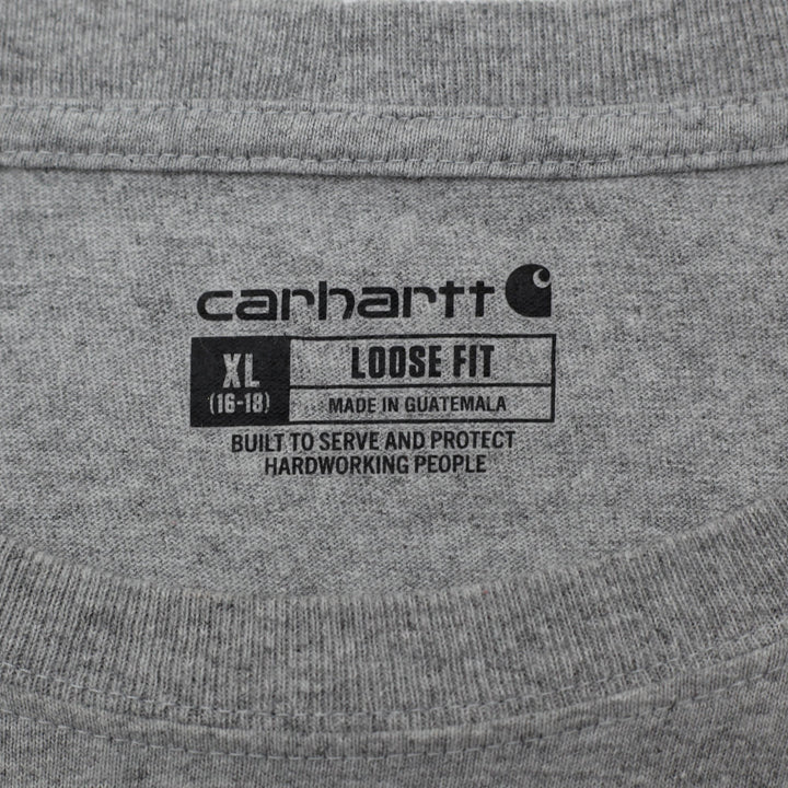 YOUTH BOYS Carhartt Long Sleeve T-Shirt Size XL