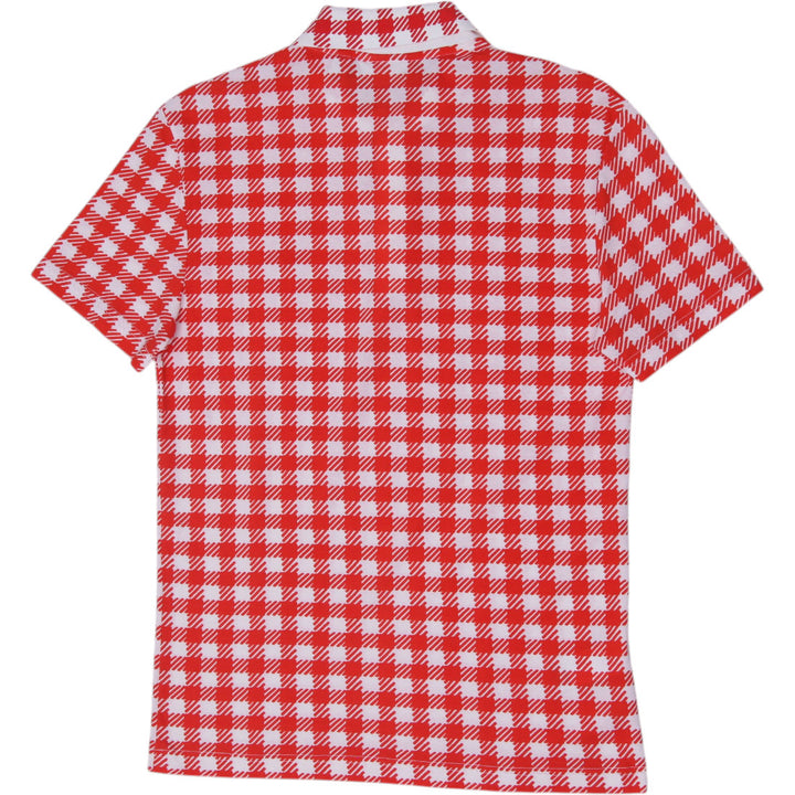 Mens Lacoste Slim Fit Printed Gingham Houndstooth Polo T-Shirt Size M