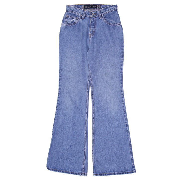 Vintage Ladies Levis Flares A Lot Silver Tab Flared Jeans featuring wide-leg design