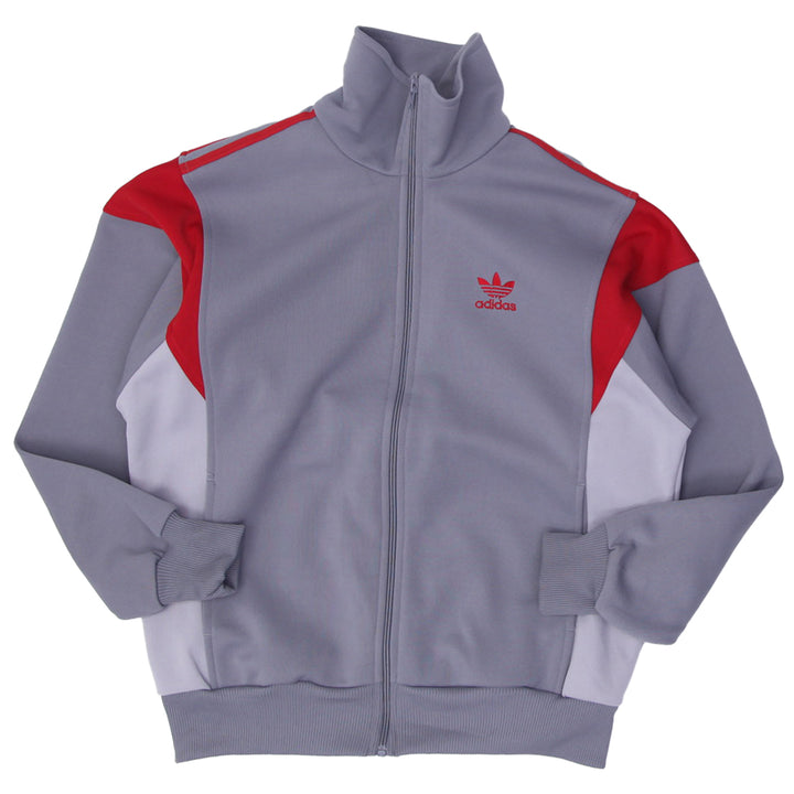 Vintage 80s Embroidered Adidas Logo Track Zip Up Jacket