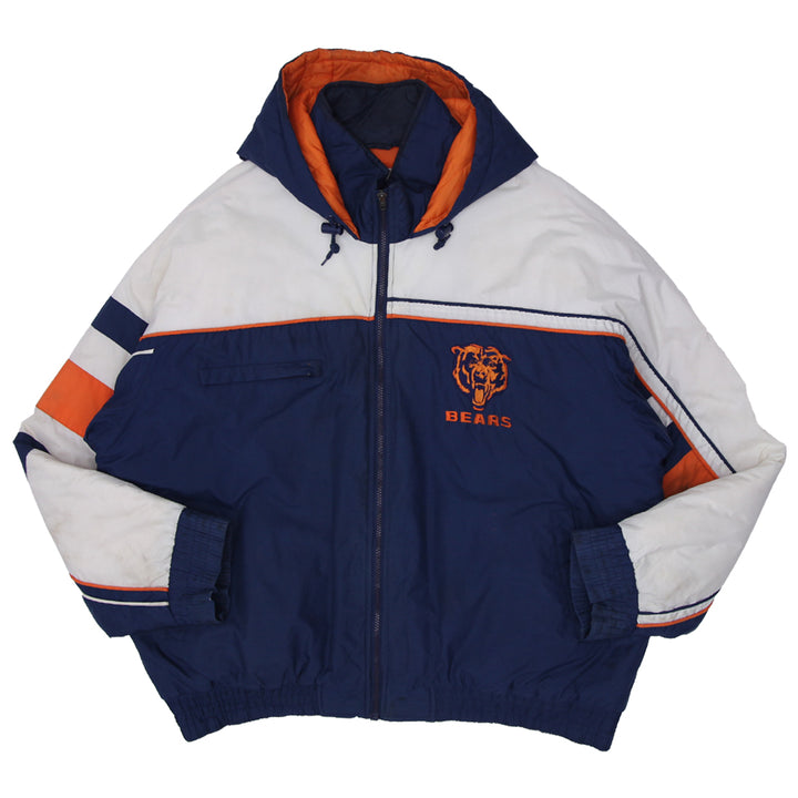 Vintage Chicago Bears Quilted Hooded Jacket-Official Fan Sportswear XXL - Fashion Rerun Vintage Migration_Jacket