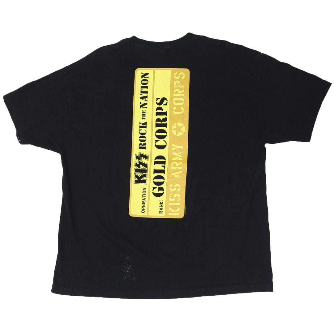 Vintage KISS Band Rock The Nation T-Shirt Black AAA 2XL
