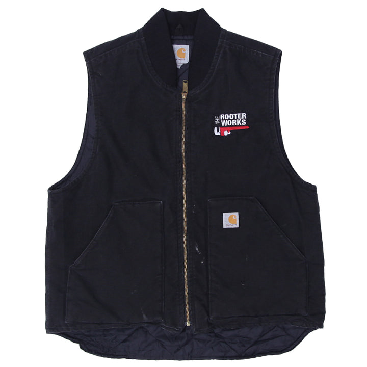 Mens Carhartt V01-BLK The Rooter Works Quilted Lined Work Vest - Fashion Rerun Vintage Migration_Jacket